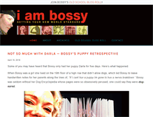 Tablet Screenshot of iambossy.com